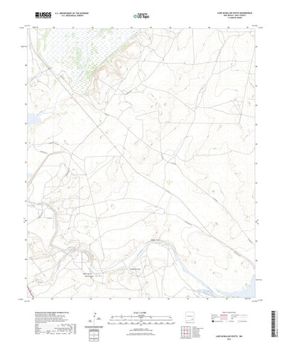 United States Geological Survey Lake McMillan South, NM (2023, 24000-Scale) digital map