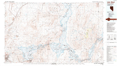 United States Geological Survey Lake Mead, NV-AZ (1987, 100000-Scale) digital map