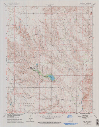 United States Geological Survey Lake Meade, KS (1963, 24000-Scale) digital map