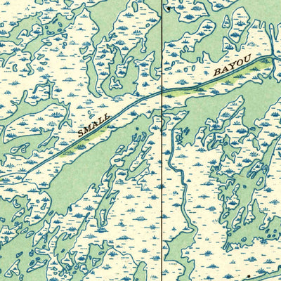 United States Geological Survey Lake Mechant, LA (1935, 31680-Scale) digital map
