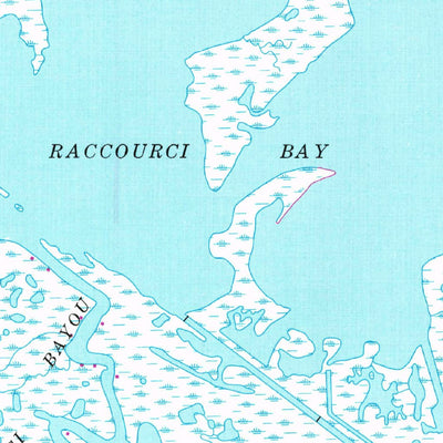 United States Geological Survey Lake Mechant, LA (1964, 24000-Scale) digital map