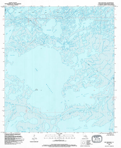 United States Geological Survey Lake Mechant, LA (1994, 24000-Scale) digital map