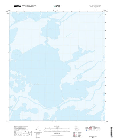 United States Geological Survey Lake Mechant, LA (2020, 24000-Scale) digital map