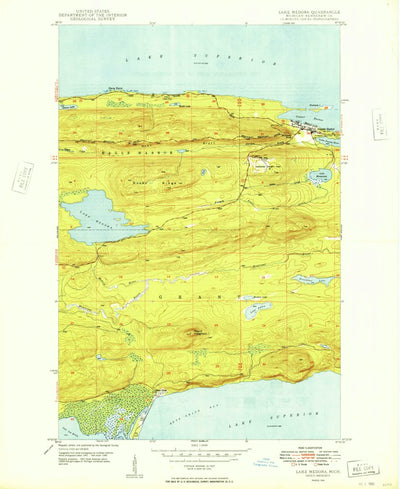 United States Geological Survey Lake Medora, MI (1949, 24000-Scale) digital map