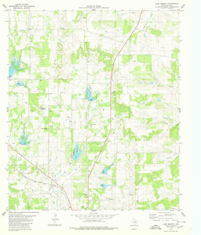 United States Geological Survey Lake Merritt, TX (1979, 24000-Scale) digital map