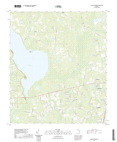 United States Geological Survey Lake Miccosukee, FL (2021, 24000-Scale) digital map