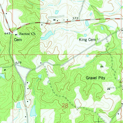 United States Geological Survey Lake Mike Connor, MS (1974, 24000-Scale) digital map