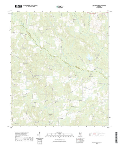 United States Geological Survey Lake Mike Connor, MS (2020, 24000-Scale) digital map