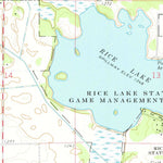 United States Geological Survey Lake Mills, IA-MN (1972, 24000-Scale) digital map