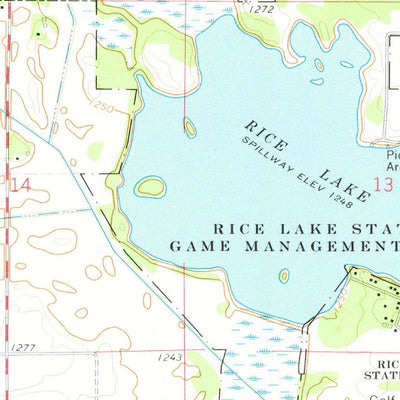 United States Geological Survey Lake Mills, IA-MN (1972, 24000-Scale) digital map