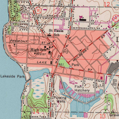 United States Geological Survey Lake Mills, WI (1959, 24000-Scale) digital map