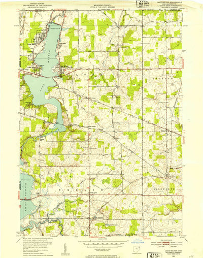 United States Geological Survey Lake Milton, OH (1952, 24000-Scale) digital map