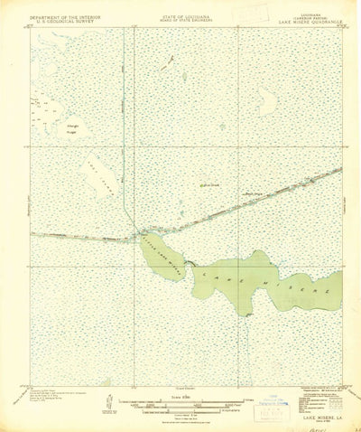 United States Geological Survey Lake Misere, LA (1935, 31680-Scale) digital map