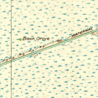 United States Geological Survey Lake Misere, LA (1935, 31680-Scale) digital map