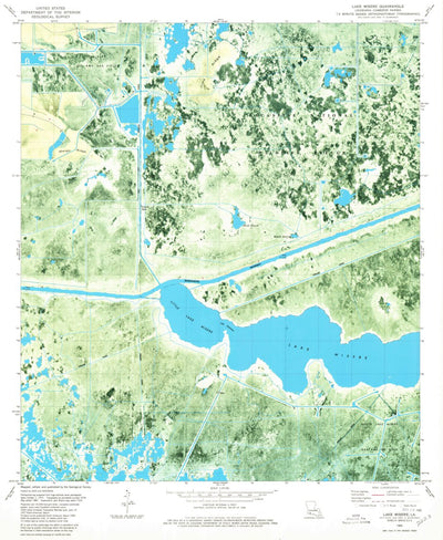 United States Geological Survey Lake Misere, LA (1980, 24000-Scale) digital map
