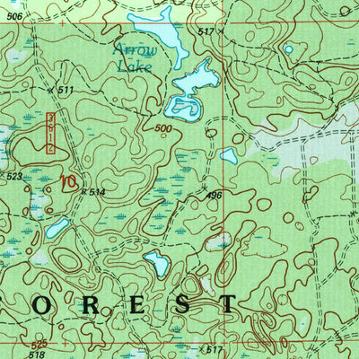 United States Geological Survey Lake Mitigwaki, MI (1999, 24000-Scale) digital map