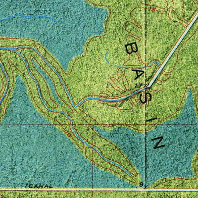 United States Geological Survey Lake Mongoulois, LA (1973, 24000-Scale) digital map