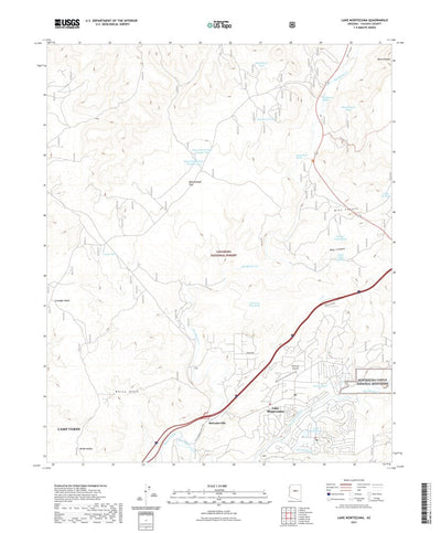 United States Geological Survey Lake Montezuma, AZ (2021, 24000-Scale) digital map