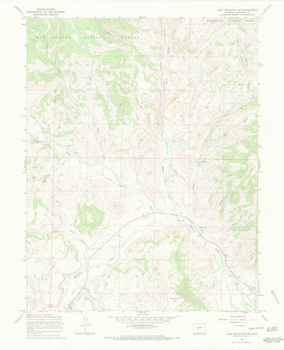 United States Geological Survey Lake Mountain, CO (1967, 24000-Scale) digital map