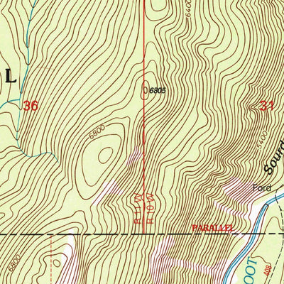 United States Geological Survey Lake Mountain, MT (1999, 24000-Scale) digital map