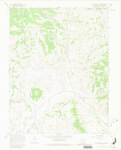 United States Geological Survey Lake Mountain NE, CO (1967, 24000-Scale) digital map