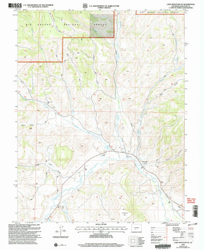 United States Geological Survey Lake Mountain NE, CO (2001, 24000-Scale) digital map