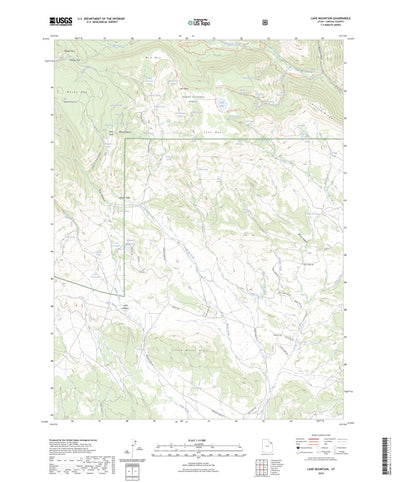 United States Geological Survey Lake Mountain, UT (2023, 24000-Scale) digital map