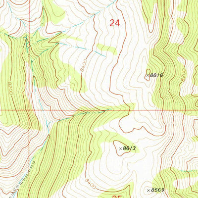 United States Geological Survey Lake Mountain, WY (1969, 24000-Scale) digital map