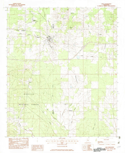 United States Geological Survey Lake, MS (1982, 24000-Scale) digital map