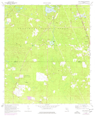 United States Geological Survey Lake Munson, FL (1969, 24000-Scale) digital map