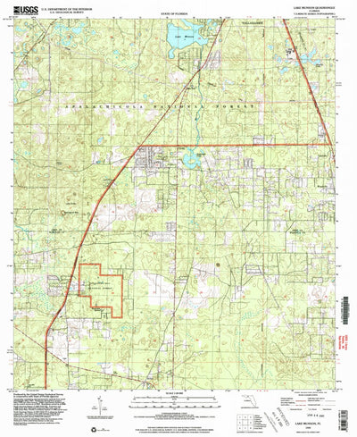 United States Geological Survey Lake Munson, FL (1999, 24000-Scale) digital map