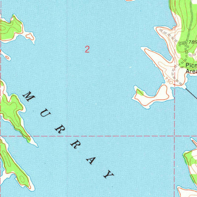 United States Geological Survey Lake Murray, OK (1964, 24000-Scale) digital map