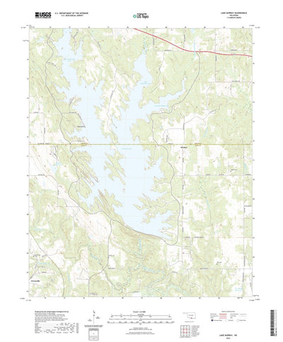 United States Geological Survey Lake Murray, OK (2022, 24000-Scale) digital map