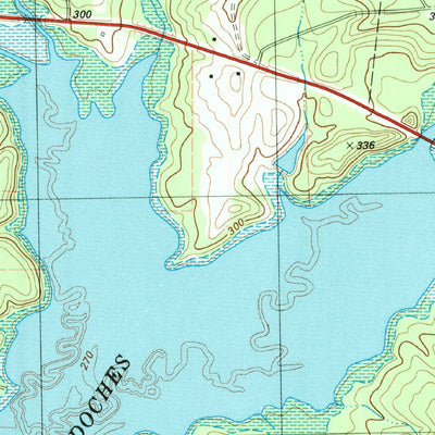 United States Geological Survey Lake Nacogdoches North, TX (1983, 24000-Scale) digital map