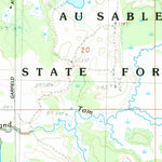 United States Geological Survey Lake NE, MI (1984, 25000-Scale) digital map