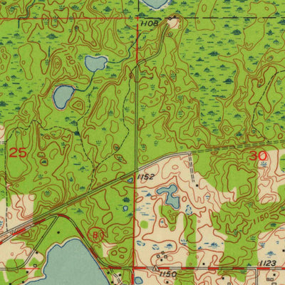 United States Geological Survey Lake Nebagamon, WI (1954, 24000-Scale) digital map