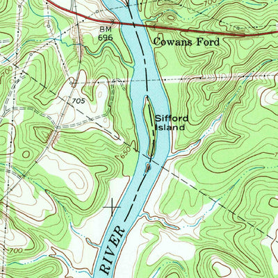 United States Geological Survey Lake Norman South, NC (1970, 24000-Scale) digital map
