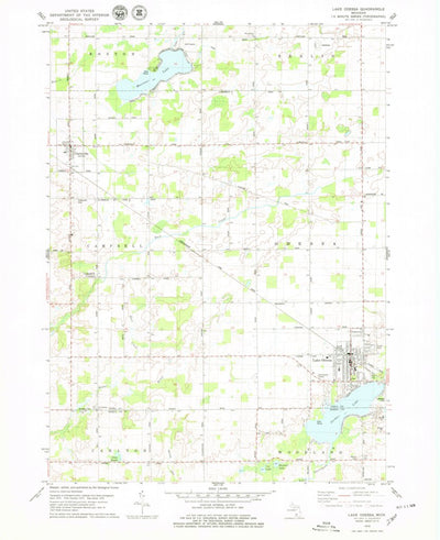 United States Geological Survey Lake Odessa, MI (1978, 24000-Scale) digital map
