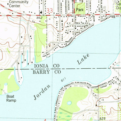 United States Geological Survey Lake Odessa, MI (1978, 24000-Scale) digital map