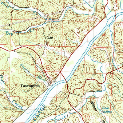 United States Geological Survey Lake Of The Ozarks, MO (1983, 100000-Scale) digital map