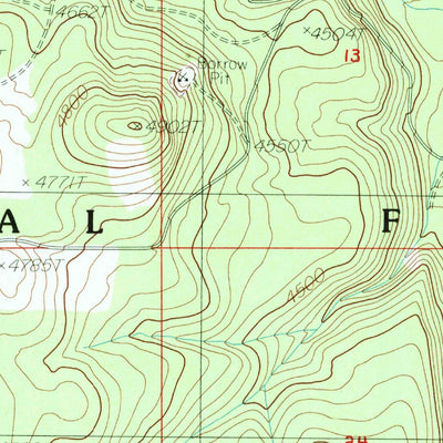 United States Geological Survey Lake Of The Woods North, OR (1985, 24000-Scale) digital map