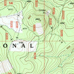 United States Geological Survey Lake Of The Woods North, OR (1998, 24000-Scale) digital map