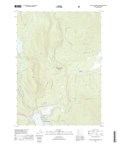 United States Geological Survey Lake of the Woods North, OR (2020, 24000-Scale) digital map