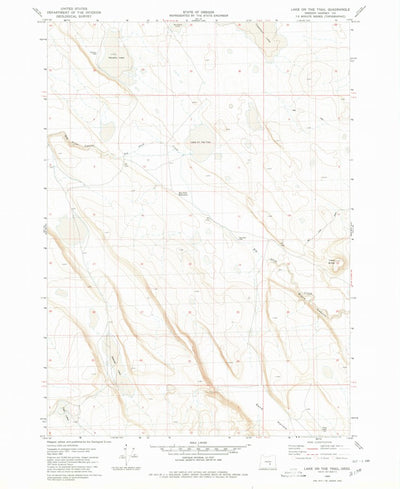 United States Geological Survey Lake On The Trail, OR (1980, 24000-Scale) digital map
