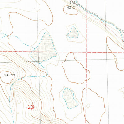 United States Geological Survey Lake On The Trail, OR (1980, 24000-Scale) digital map