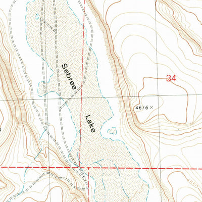 United States Geological Survey Lake On The Trail, OR (1980, 24000-Scale) digital map