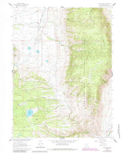 United States Geological Survey Lake Owen, WY (1961, 24000-Scale) digital map