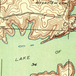 United States Geological Survey Lake Ozark, MO (1934, 24000-Scale) digital map