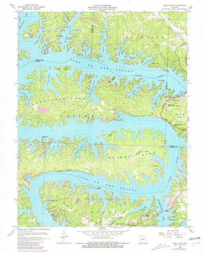 United States Geological Survey Lake Ozark, MO (1959, 24000-Scale) digital map