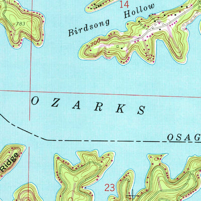 United States Geological Survey Lake Ozark, MO (1959, 24000-Scale) digital map